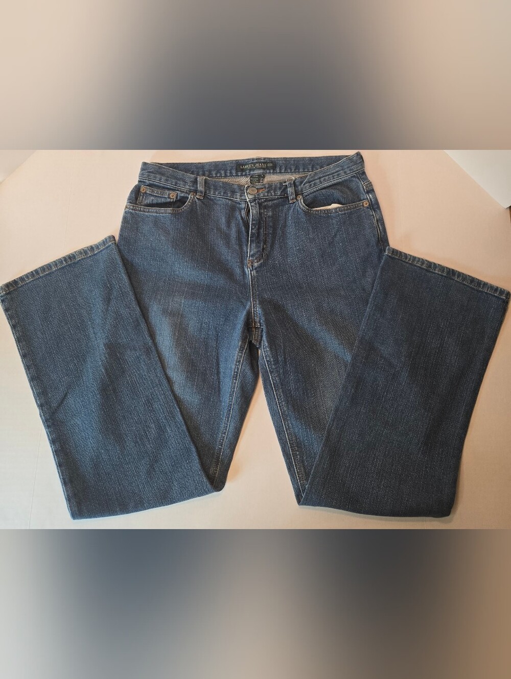 Lauren Jeans Co. Ralph Lauren Women's Jeans Size 10 - Medium Wash Stretch Denim